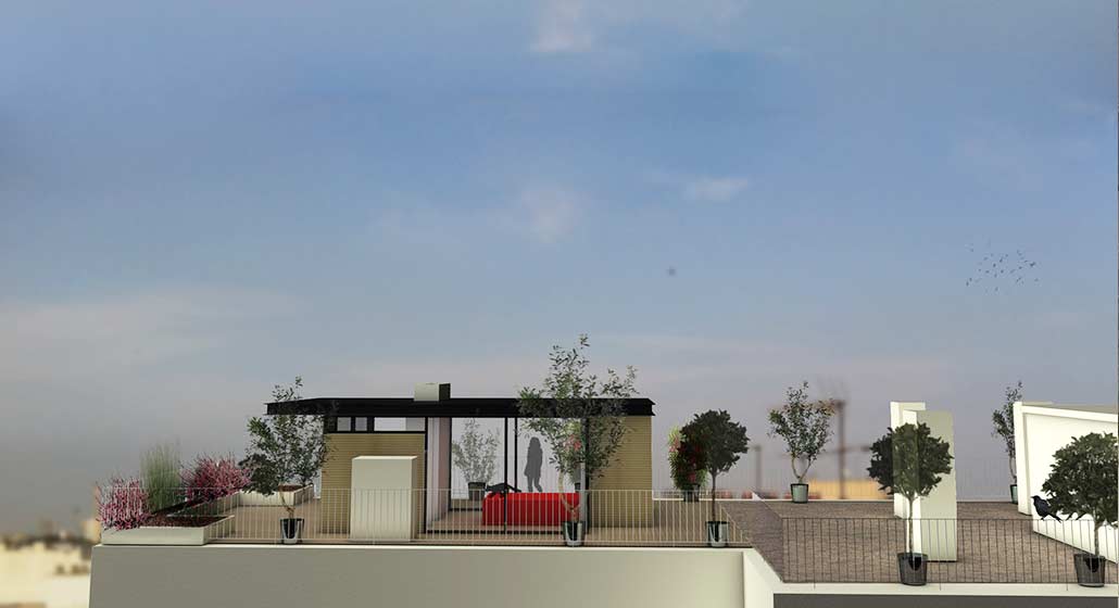 édicule en toiture terrasse Tisco Ingénierie